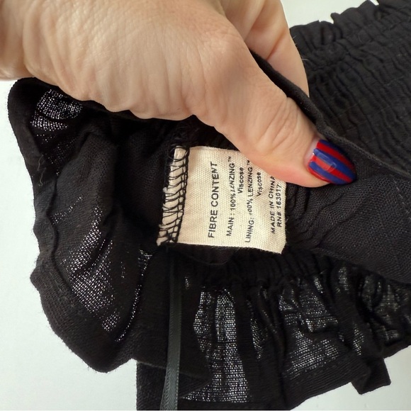 Princess Polly Batson Black Ruched Crop Tank Top 4 - Picture 10 of 10